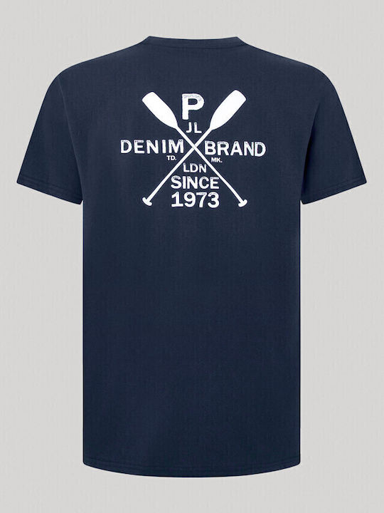 Callum T-shirt Navy Μπλε