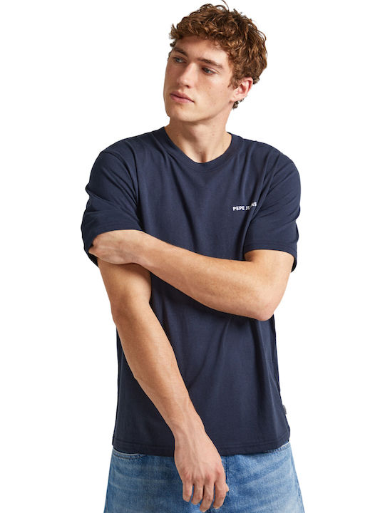 Callum T-shirt Navy Μπλε