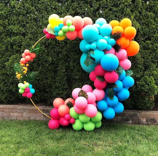 Arcul Metal Baloane 2.2m Accesorii Bandă Balon Picioare Reutilizabile Nunti Petrecere Aniversări Fundaluri Fotografie Accesorii Decoratiuni