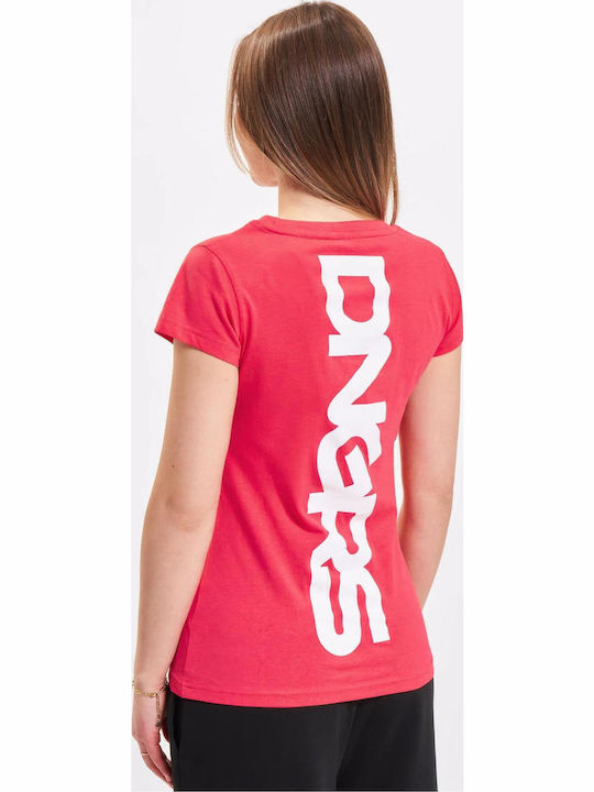 Γυναικείο T-shirt Pink/white