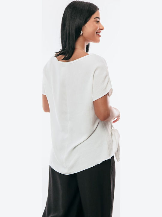 Damen Bluse White
