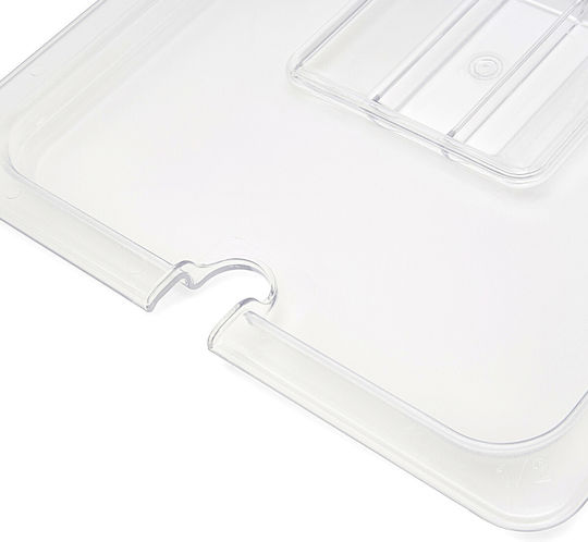 Gastronorm Lids 1/2 GN Polycarbonate Recess