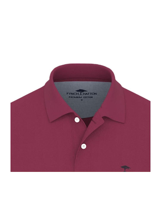 Polo Short Sleeve Blouse Dark Crimson