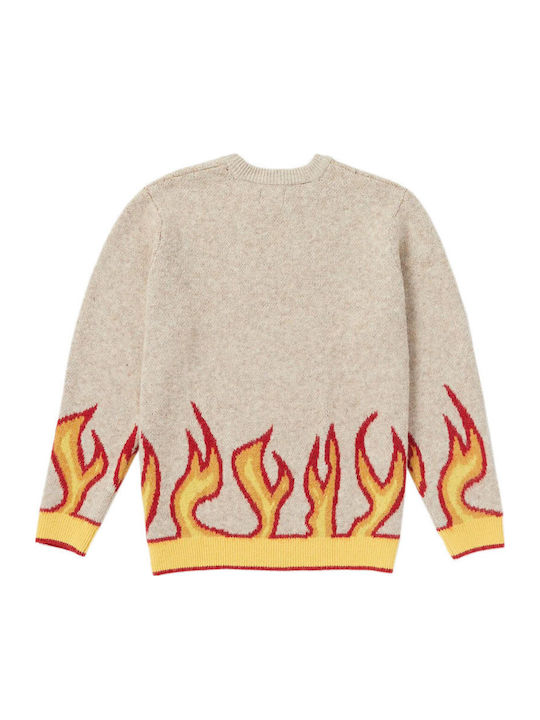 Fergadelic Sweater Πουλόβερ Μακρυμάνικο Λευκό