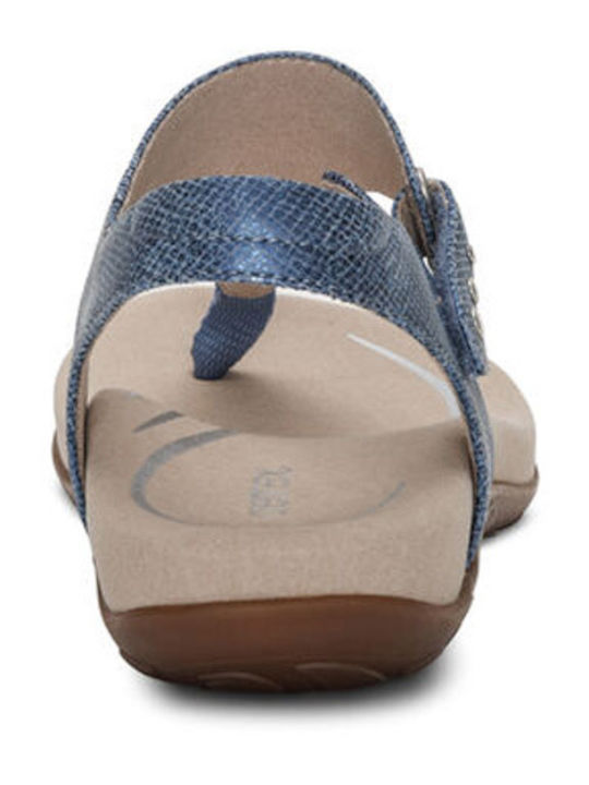 Women's Flat Sandals in Blue Color
