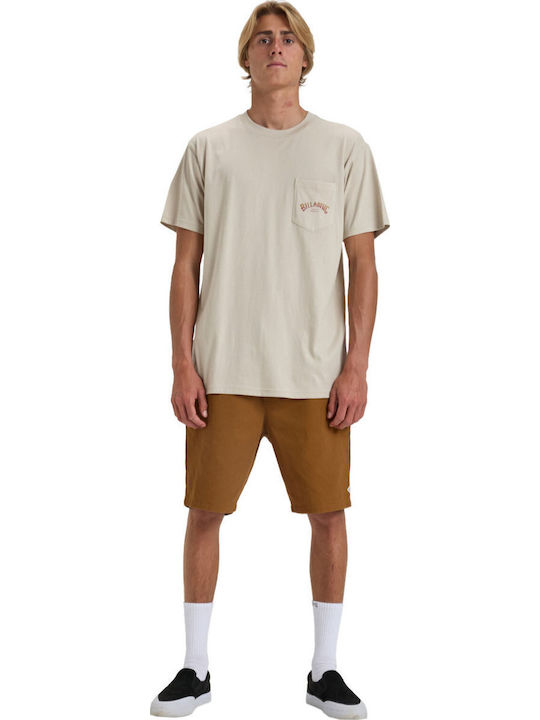 Stacked Arch T-shirt Εκρού