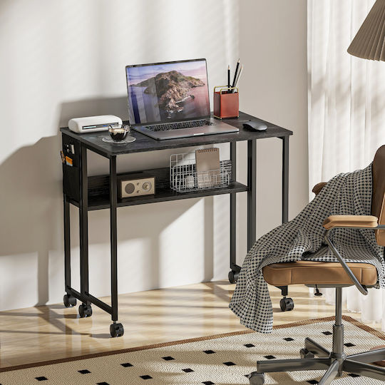 Desk Wooden Black 80x40x75cm