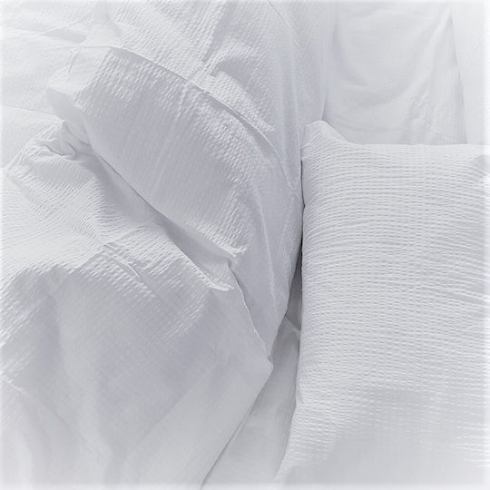 Kotonia Home Pătură de Hotel Alb King Size 240x260cm Bumbac 1buc