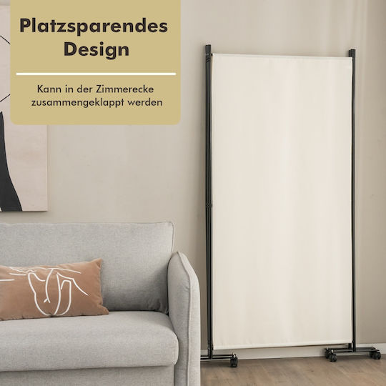 Costway Διακοσμητικό Παραβάν Μεταλλικό 262x180cm