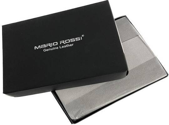 Mario Rossi Leather Tobacco Pouch With Snap Closure 11.5x7cm gift packaging