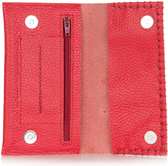 MR Tobacco Pouch With Magnetic Clasp Red
