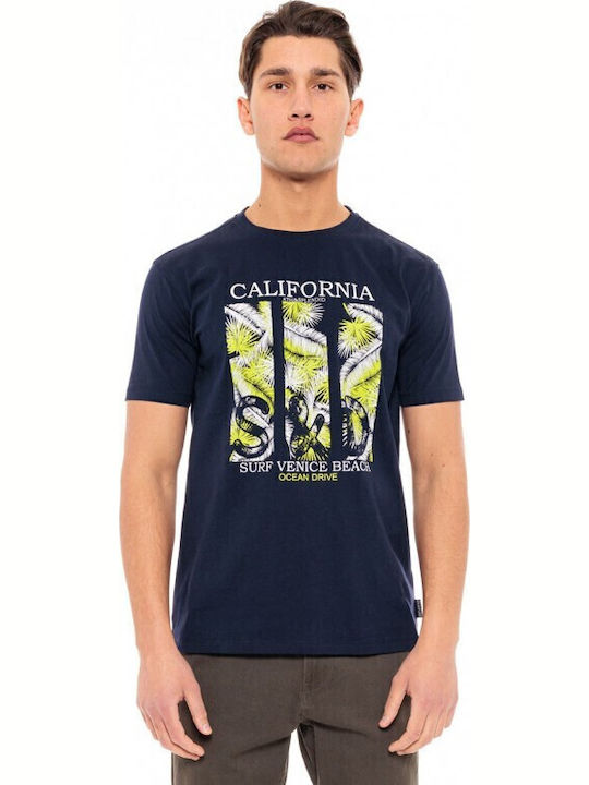 T-shirt Navy Μπλε