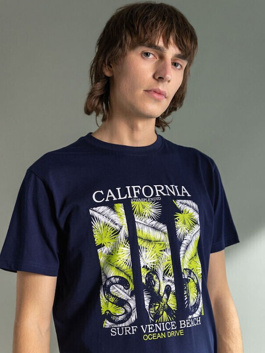 T-shirt Navy Μπλε