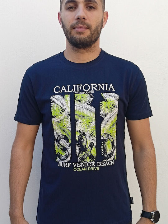 T-shirt Navy Μπλε