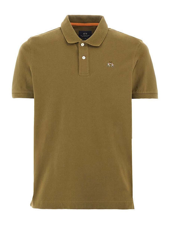 Stretch Piquet Polo Μπλούζα Κοντομάνικη Χακί