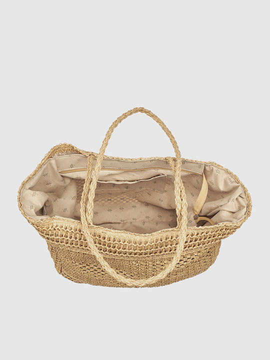 Verde Geantă De Plajă Din Wicker Neagră