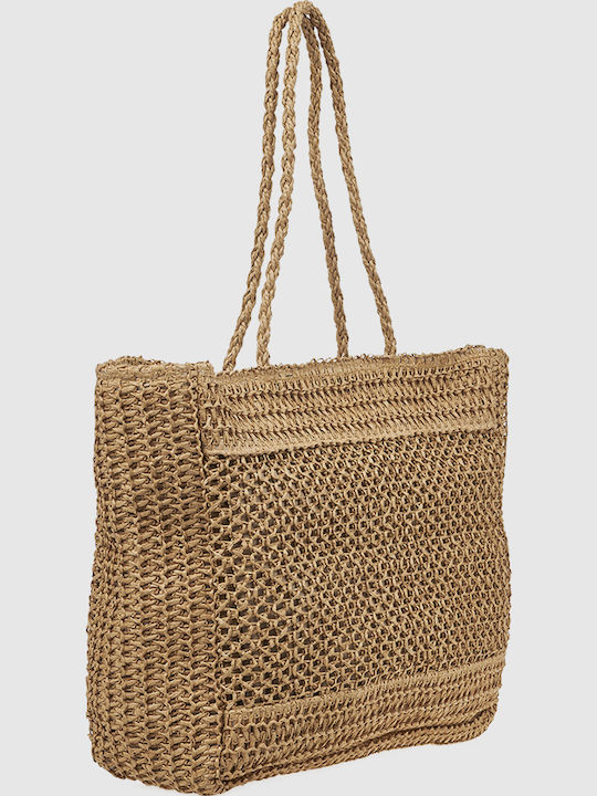 Verde Geantă De Plajă Din Wicker Neagră