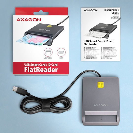 Axagon Cititor Card Type-C pentru SmartCard