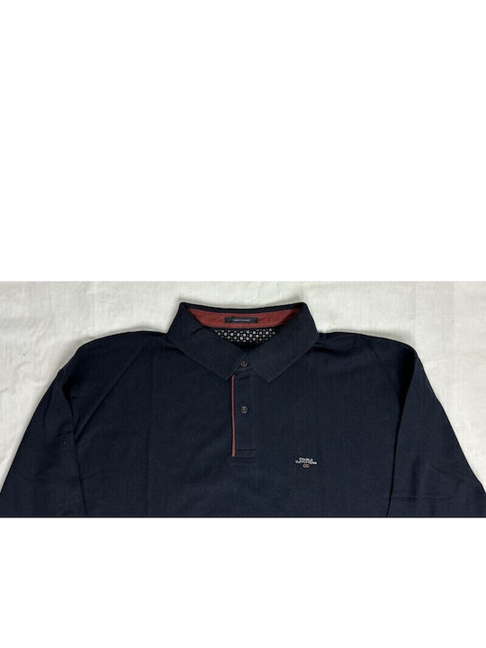 Polo Long Sleeve Blouse Navy Blue / Yellow