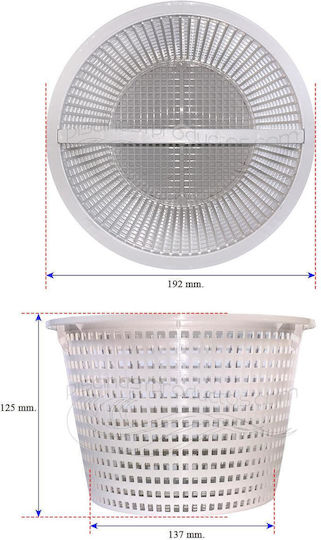Καλαθι Skimmer Στρογγυλο Kripsol Φ19.2