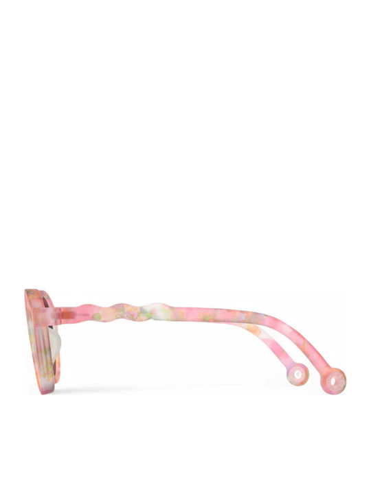 Olivio & Co Round Kids Sunglasses with Polarized Lens Flowers Pink for 3-5 Years