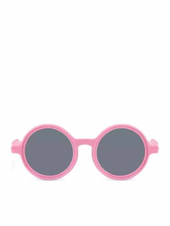 Olivio & Co Round Kids Sunglasses with Polarized Pink Lens for 3+ Years