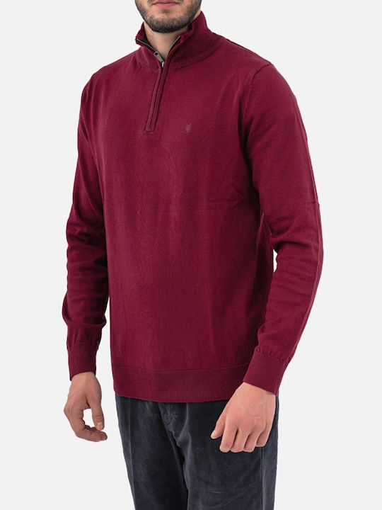 Pulover cu mânecă lungă Burgundy