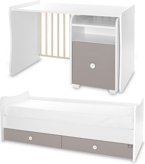 Lorelli Babybett Trend Plus Weiß / Schnur mit Schublade