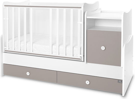 Lorelli Babybett Trend Plus Weiß / Schnur mit Schublade