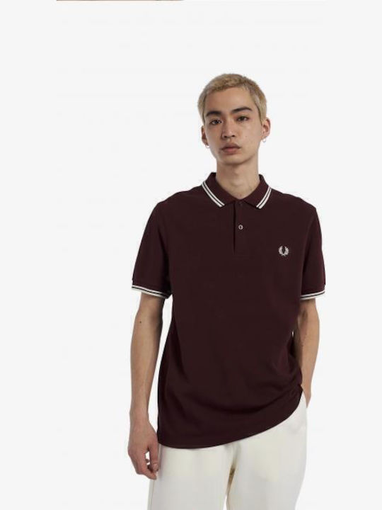 Polo T-shirt Oxblood / Ecru / Ecru M3600-597