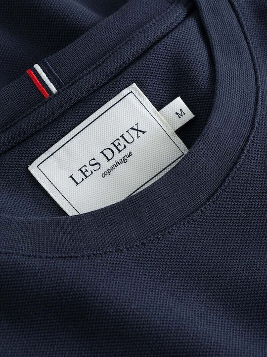 Piquι T-shirt Navy Μπλε