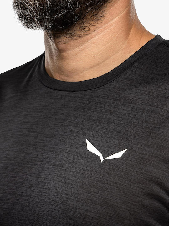 Puez Melange Αθλητικό T-shirt Γκρι