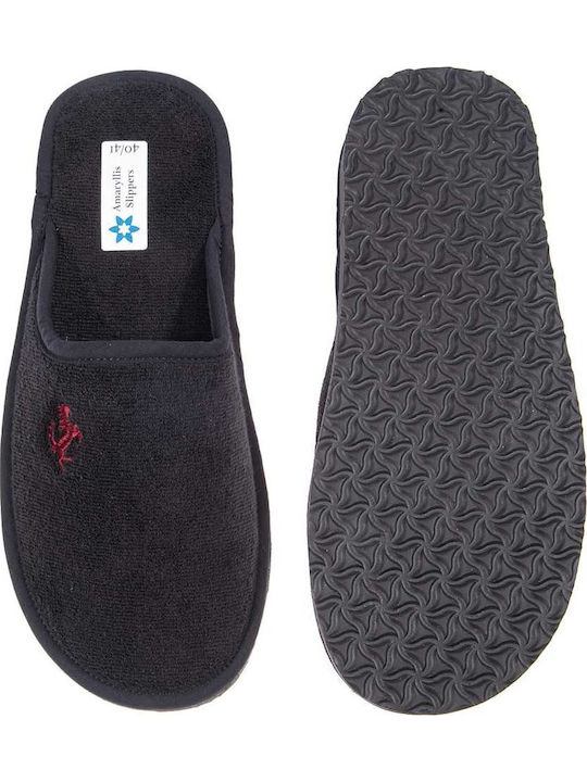 Men's Terry Slippers Black