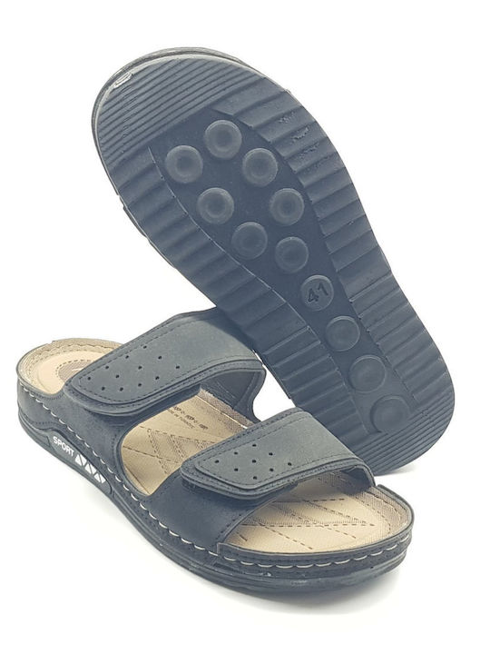 Herrensandalen in Schwarz Farbe
