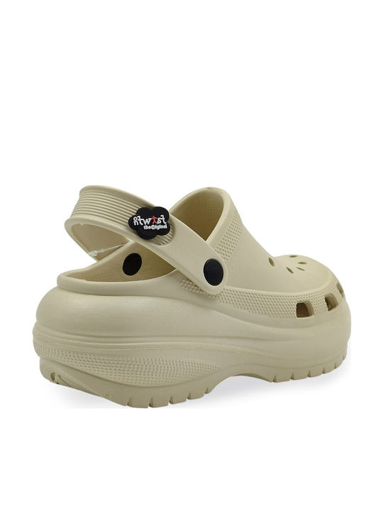 Twist Women's Anatomic Clogs Beige