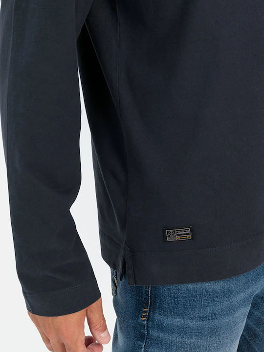 Polo Long Sleeve Blouse Navy Blue