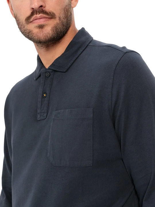 Polo Long Sleeve Blouse Navy Blue