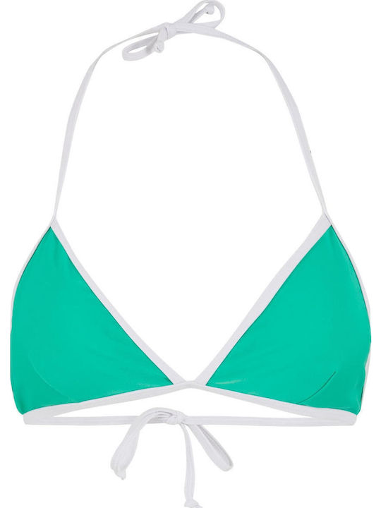 Bikini Triunghi Froggreen/white
