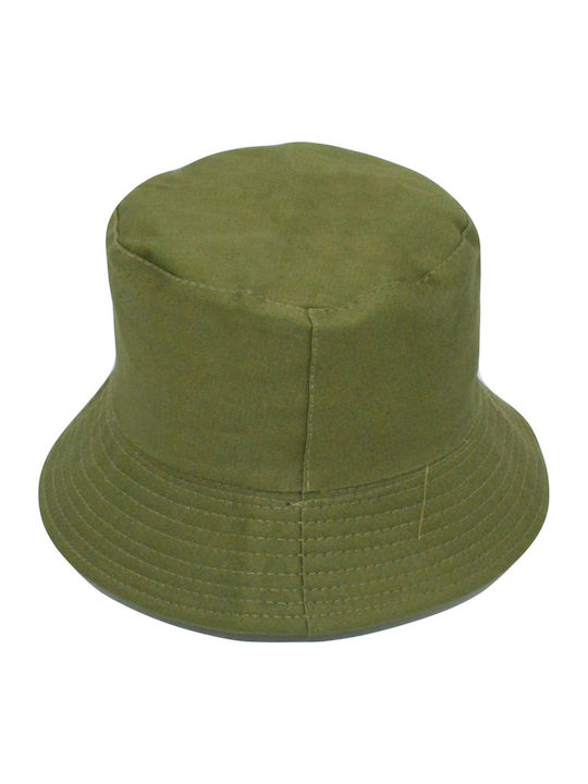 Brims and Trims Υφασμάτινo Ανδρικό Καπέλο Στυλ Bucket Χακί