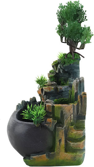 Bonsai Feng Shui Resteq Garten Dekoration Wasserfall mit Beleuchtung Nebel  | Skroutz Germany