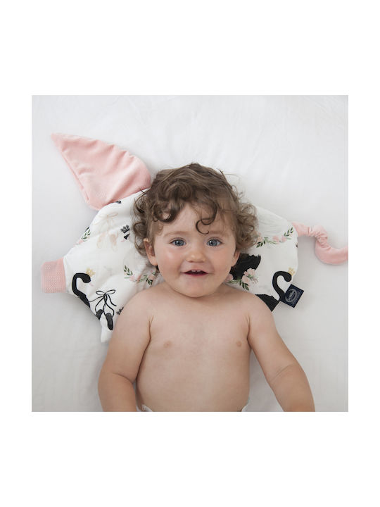 La Millou Sleepy Pig Minky Baby Bed Reducer Pillow White 35x66cm