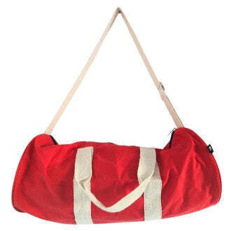 Gym Bag 100% Cotton Maroon Dimensions 45x30x23 Cm