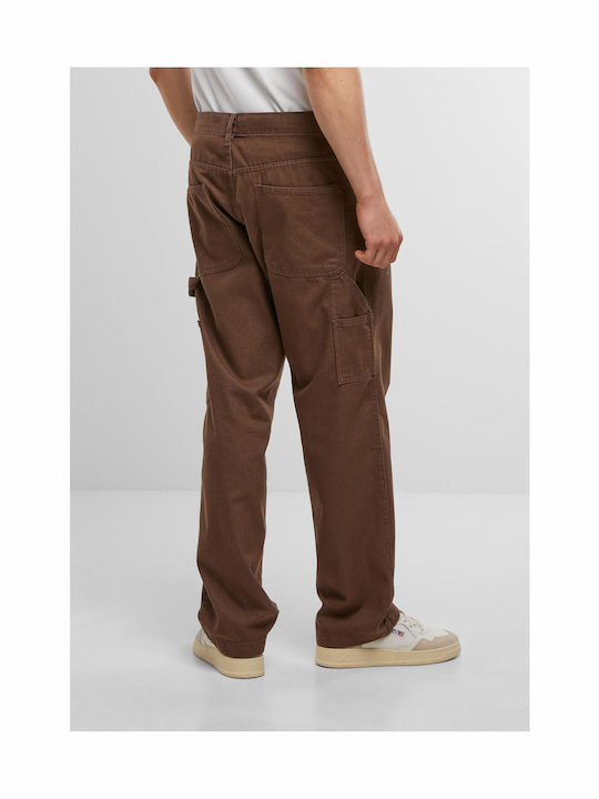 Herren Jeanshose mit Loose Gerade Passform Brown