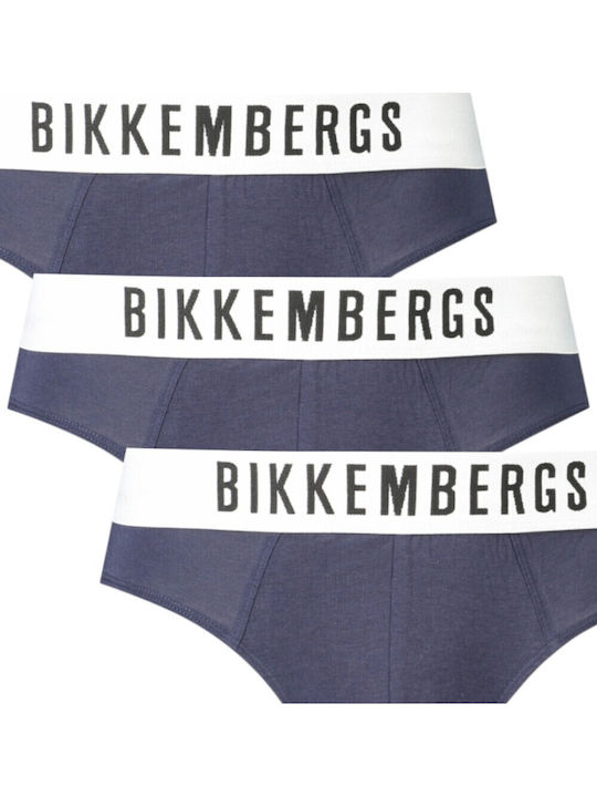 Bikkembergs Мъжки слипове 3Опаковка Blue
