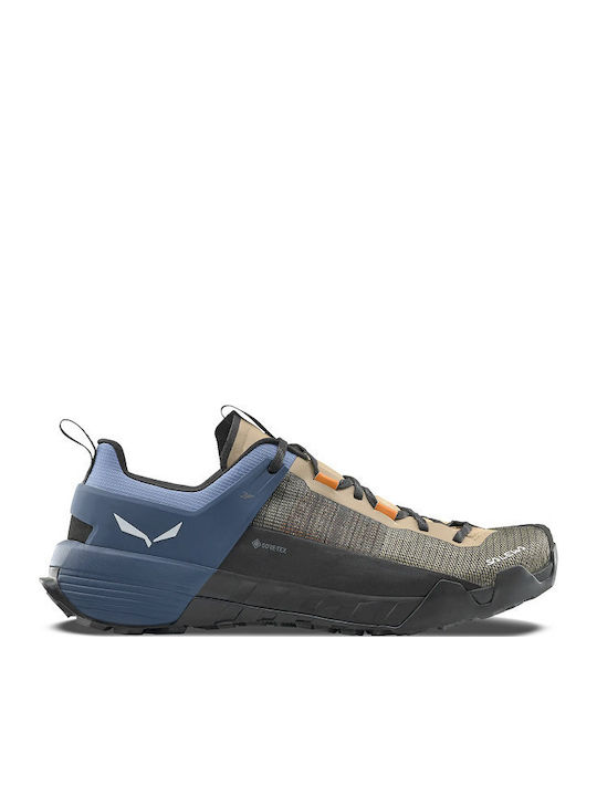 Salewa Wildfire Ανδρικά Ορειβατικά Παπούτσια Αδιάβροχα με Μεμβράνη Gore-Tex Μπλε