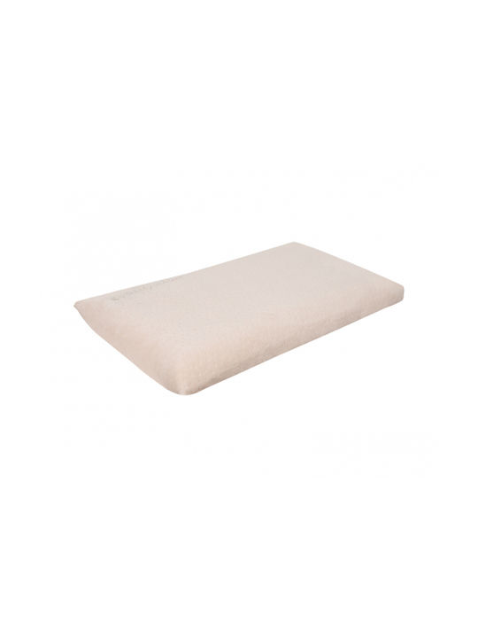 Kikka Boo Βρεφικό Μαξιλάρι Ύπνου Memory Foam Ventilated Beige Velvet 23x40εκ.