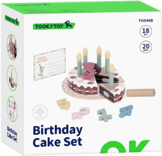 Tooky Toys Παιχνίδια Γλυκά από Ξύλο για 3+ Ετών 6τμχ
