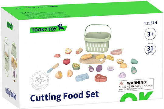 Tooky Toys Fruit & Vegetable Wooden Toy for Ages 3+ 31 Pieces