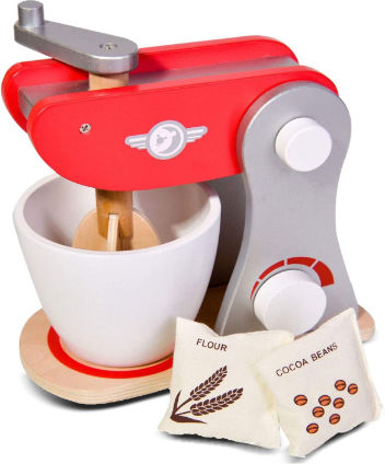 Classic World Retro Mixer aus Holz für Kinder-Haushaltsgeräte 4 Stück