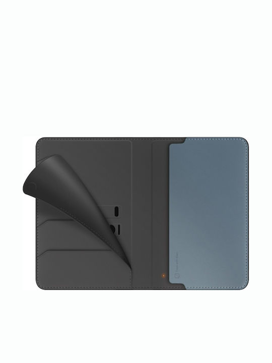 Leder Herren Geldbörse Reise mit RFID Blau